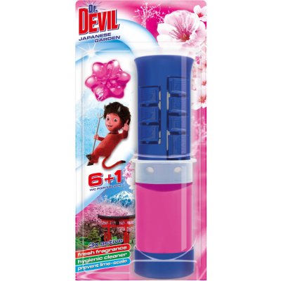 Dr. Devil 3in1 WC point block terč do toalety Japanese garden, 45 ml – Zboží Mobilmania