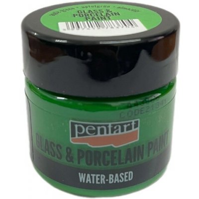 Pentart Barva na sklo a porcelán 30 ml světle zelená – Zboží Dáma