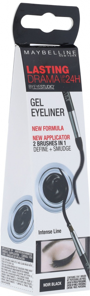 Maybelline Eye Studio Lasting Drama gelové oční linky 24H 1 Intense Black  2,8 g od 165 Kč - Heureka.cz