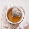 Čaj TEA HERITAGE Černý čaj Heart XOXO English Breakfast růžová barva modrá barva papír 5 ks