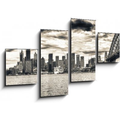 Obraz 4D čtyřdílný - 100 x 60 cm - Sydney Harbour Přístav Sydney