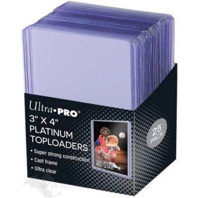 Ultra Pro Toploader 3x4 Ultra Clear Platinum obaly 25 ks