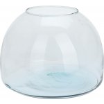 H&L Skleněná váza Terra 22×15 cm – čirá, z recyklovaného skla – Hledejceny.cz