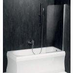 Polysan Spera 75 vanová zástěna s otočným profilem 75 x 150 cm, čiré sklo, rám leštěný hliník - BS-75 – Hledejceny.cz