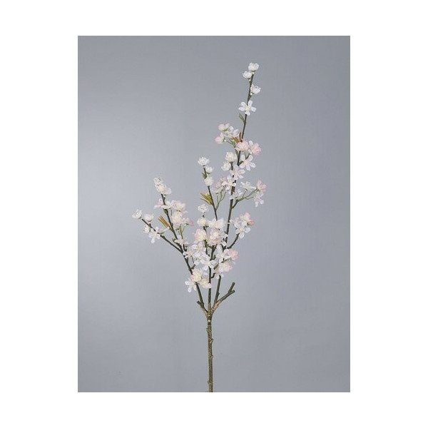 Květina Umělá květoucí jabloňová větev, 80 cm