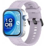 VSECHNONAMOBIL 111322 RIBBED Silikonový řemínek pro Huawei Watch Fit 4 / Fit 4 Pro / Fit 5 / Fit 5 Pro světlefialový – Zboží Živě