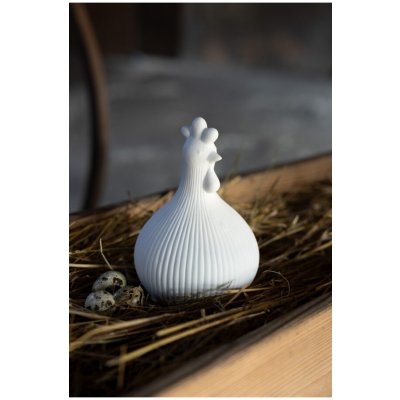Velikonoční dekorace slepička Kerstin White 17 cm Storefactory Scandinavia – Hledejceny.cz