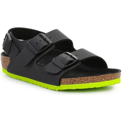 Birkenstock Milano Kinder 1022129 Desert Soil Black Lime – Zboží Mobilmania