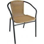 křesílko HAPPY GREEN ocelové stříbrné PE RATAN A08866 – Sleviste.cz