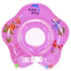 Baby Ring kruh na koupaní střední růžová
