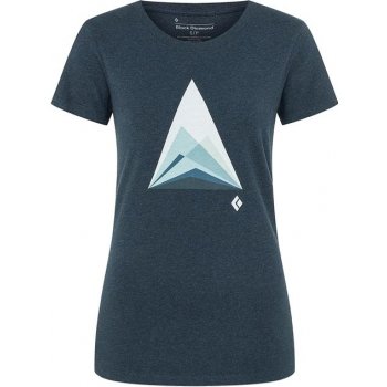 Black Diamond Mountain Transparency Tee Women's T-shirt S Eclipse Heather
