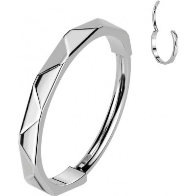 Šperky4U Segment kruh helix cartilage tragus septum piercing titan TIT1335-0808 – Zboží Dáma