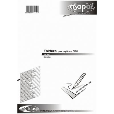 Asopol 041400 Faktura A4 pro neplátce DPH samopropisovací – Zboží Mobilmania