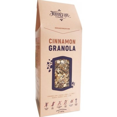 Hester's Life Cinnamon granola - skořicová granola 320 g