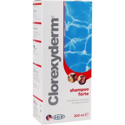 Werfft clorexyderm Forte šampon pro psy kočky 200 ml – Zboží Dáma