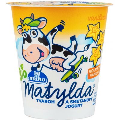 Milko Matylda Bio Tvaroh a smetanový jogurt vanilka 125 g – Sleviste.cz