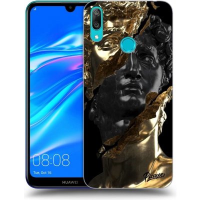 Pouzdro Picasee silikonové Huawei Y7 2019 - Black Gold černé – Zboží Mobilmania
