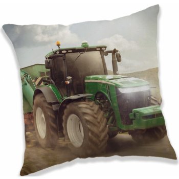 Jerry Fabrics Polštář Traktor green 40x40