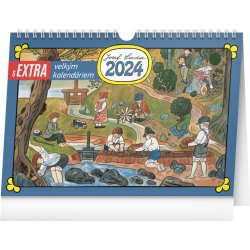 Stolní s extra velkým kalendáriem Josef Lada 30 × 21 cm 2024