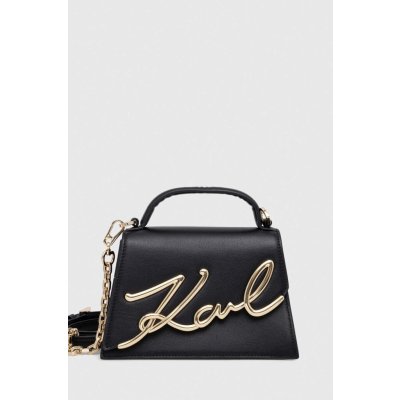 Karl Lagerfeld kožená kabelka černá 240W3004 – Zboží Mobilmania