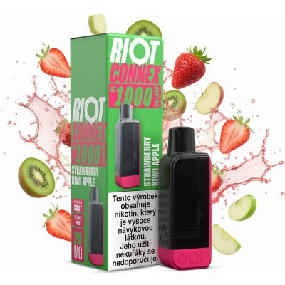 RIOT Connex 1000 Strawberry Kiwi Apple 20 mg – Zboží Mobilmania
