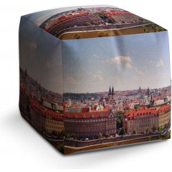 Sablio Taburet Cube Praha: 40x40x40 cm