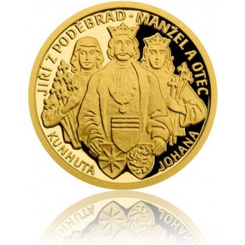 Česká mincovna Zlatá mince Doba Jiřího z Poděbrad Manžel a otec proof 3,11 g