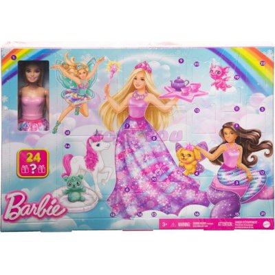 Mattel Barbie Dreamtopia pohádkový adventní kalendář 2023 HVK26 – Zboží Mobilmania