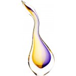 Artcristal Bohemia Skleněná volavka ametyst a zlatý topaz,, 23 cm | České hutní sklo – Hledejceny.cz