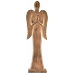 INDECOR Anděl 23 x 7 x 78 cm, mangové dřevo INDECOR X13062 – Zboží Dáma