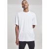 Pánské Tričko Urban Classics Prodloužené bavlněné rovné pánské triko Bílá