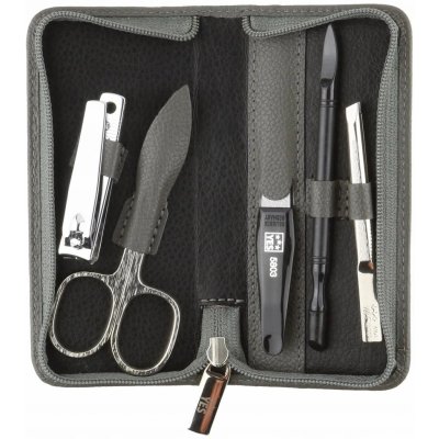 Yes Solingen Elegantní kožená manikúra sada 5 dílů 99264 šedá – Sleviste.cz