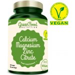 GreenFood Nutrition Calcium Magnesium Zinc Citrate 120 kapslí – Zboží Mobilmania