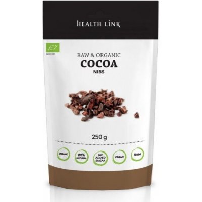 Health link Kakaové boby Criollo drcené BIO 250 g – Zboží Mobilmania