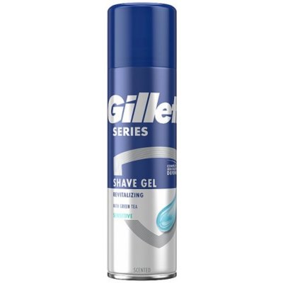 Gillette Series Revitalizing Sensitive gel na holení se zeleným čajem 200 ml – Zboží Mobilmania