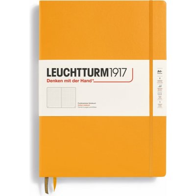 Leuchtturm 1917 Tečkovaný zápisník v pevné vazbě A4+ 235 listů oranžový – Hledejceny.cz