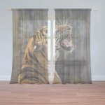 Záclony Řvoucí tygr: 2 ks - 150x250 cm - Sablio – Hledejceny.cz