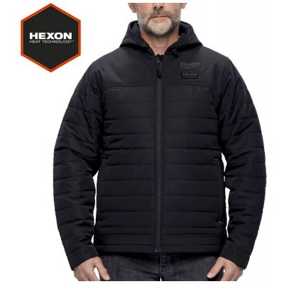 Milwaukee Aku HEXON vyhřívaná bunda M12 HJBL6-0 černý – Sleviste.cz