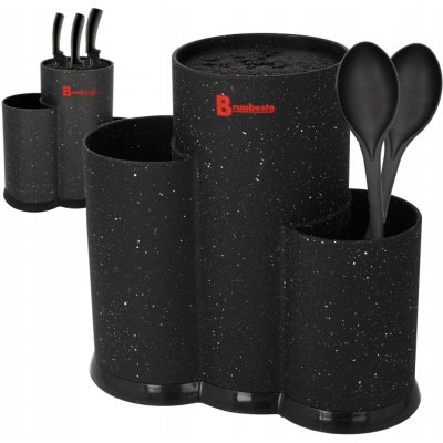 Stojan nože Brunbeste 22 cm černý plast – Zboží Dáma