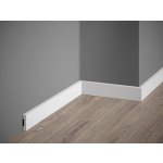 Mardom soklová lišta bílá MD011 40x10 mm 2 m – HobbyKompas.cz