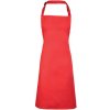 Zástěra Premier Workwear Klasická zástěra za krk PR150 Strawberry Red Pantone 186 72x86cm