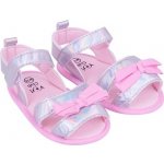 YO ! sandálky lesklé s mašličkou sv. růžové šedé – Zboží Dáma