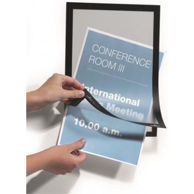 Prezentační rám Durable Duraframe A4, samolepicí, černá – Zboží Živě