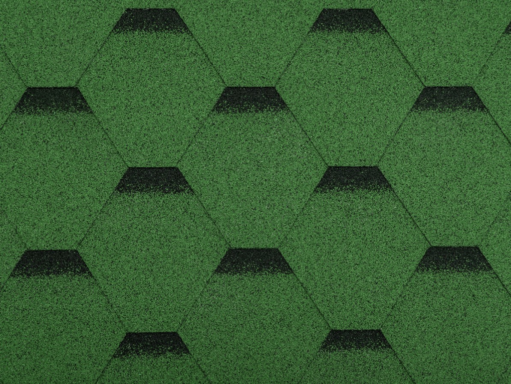 Shinglas Rock Hexagonal zelená