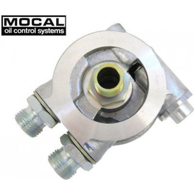 Mocal Adaptér pod olejový filtr Mocal 3/4-16UNF s termostatem - vývody 1/2"-BSP – Sleviste.cz