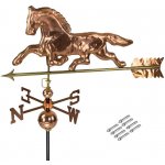 DEMA Měděný ukazatel větru Kůň 3D 94512D – Zboží Dáma