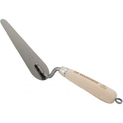 KUBALA Lžíce štukatérská nerez 160 x55 x 20 mm, kočičí jazyk, dřevěná rukojeť WOOD LINE – Zbozi.Blesk.cz