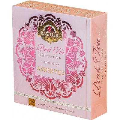 BASILUR Gift Pink Tea Assorted přebal 40 gastro sáčků 40 x 1,5 g – Hledejceny.cz