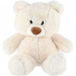 Teddies Medvěd sedící bílý 35 cm – Zbozi.Blesk.cz