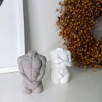 Beton home betonové sošky mužské tělo / ženské tělo 9 cm sada 2 ks – Zboží Mobilmania